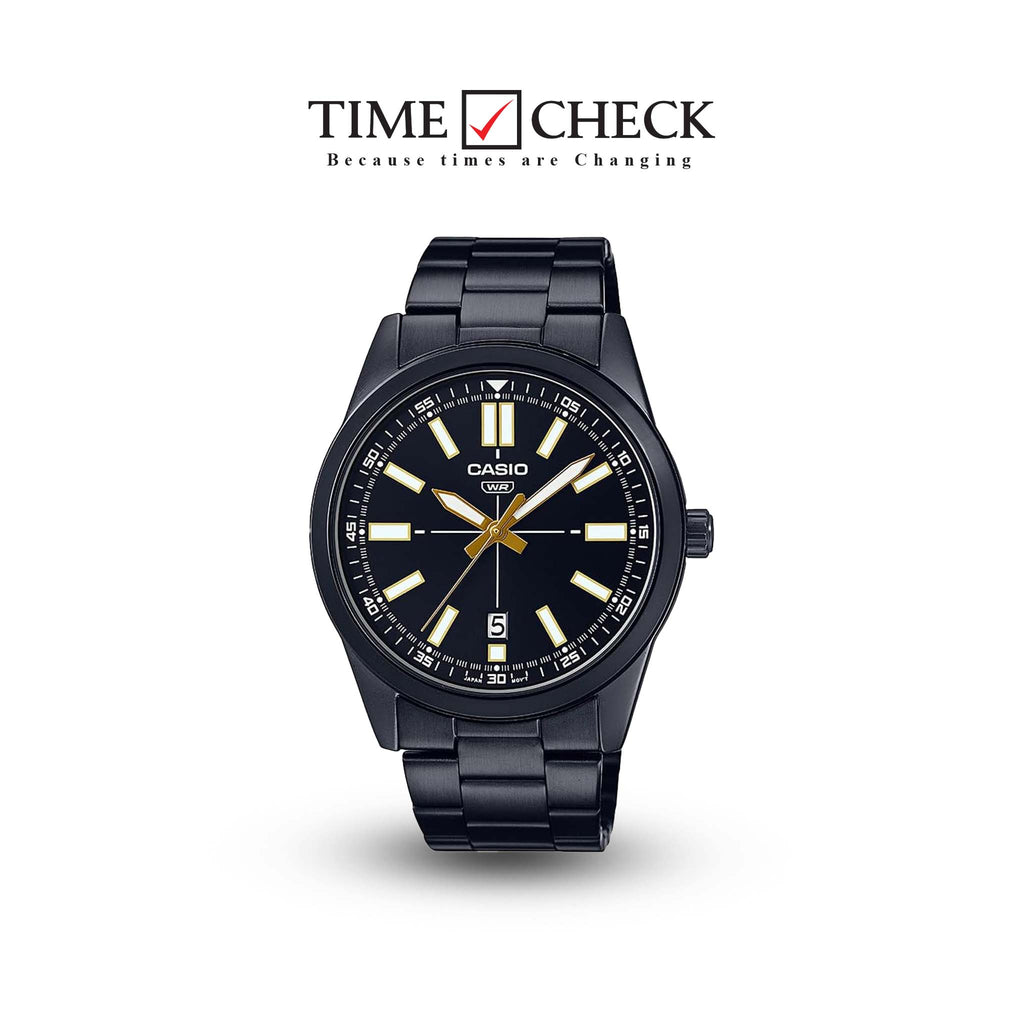 Casio MTP-VD02B-1EUDF Orologio Da Polso Uomo – Quadrante Nero, Cassa 41 Mm, Bracciale In Acciaio - 3
