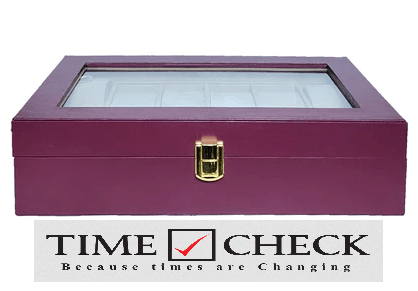 12 Grid Watch Organizer in Best Quality PU Leather Material - Timecheck
