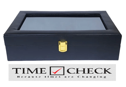 12 Grid Watch Organizer in Best Quality PU Leather Material - Timecheck
