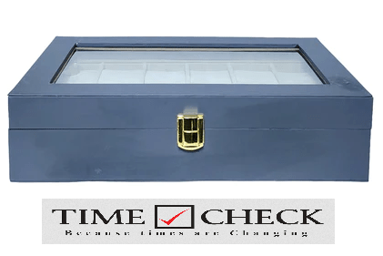 12 Grid Watch Organizer in Best Quality PU Leather Material - Timecheck