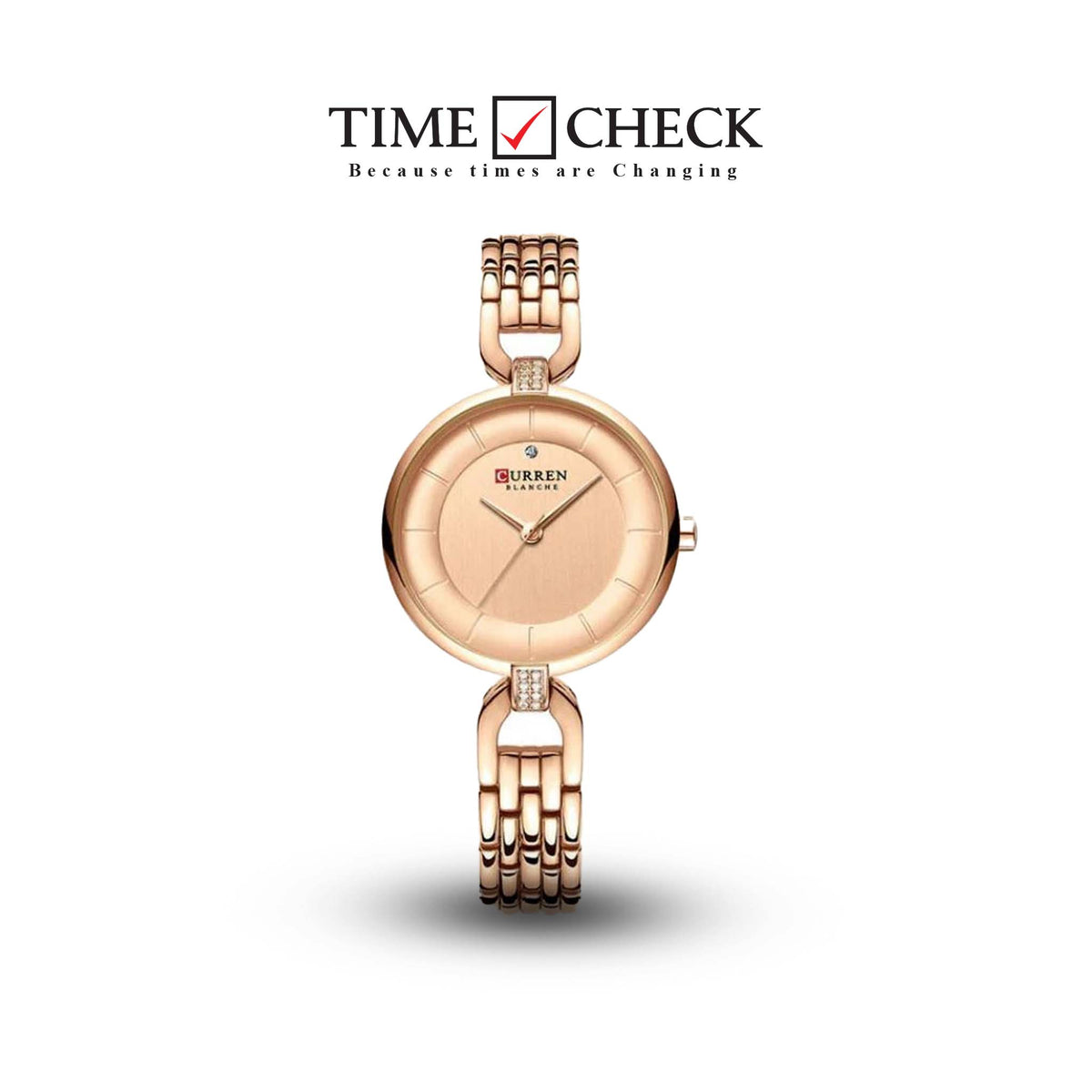 C-9052L Curren rose gold Dial rose gold Stainless Chain Steel Analog Quartz Women's Watch.