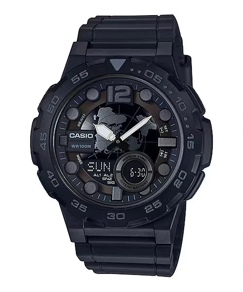 AEQ-100W-1BVDF Ana-Digi Quartz Men's Watch)