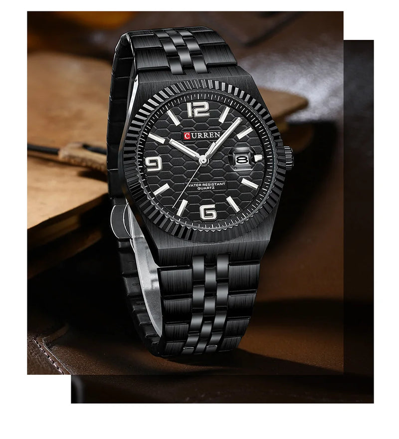 C-8498L-Curren-Black-Dial 