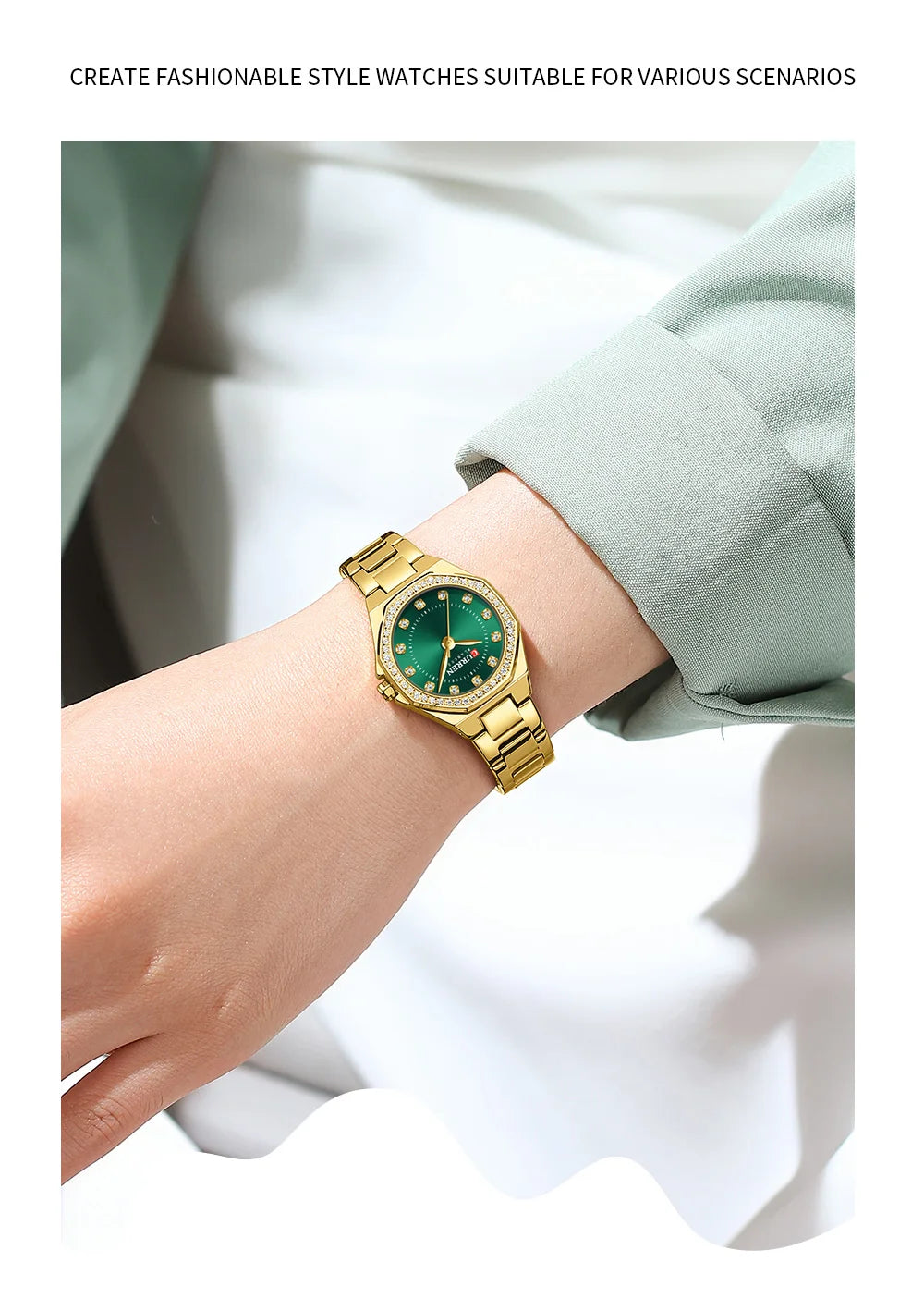 C-9100L-Curren-Green-Dial