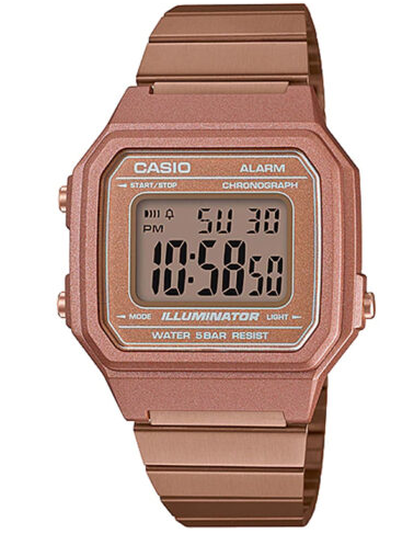 B650WC-5ADF Casio Vintage Rose Gold Dial & Band Resin Case digital Men's Watch.