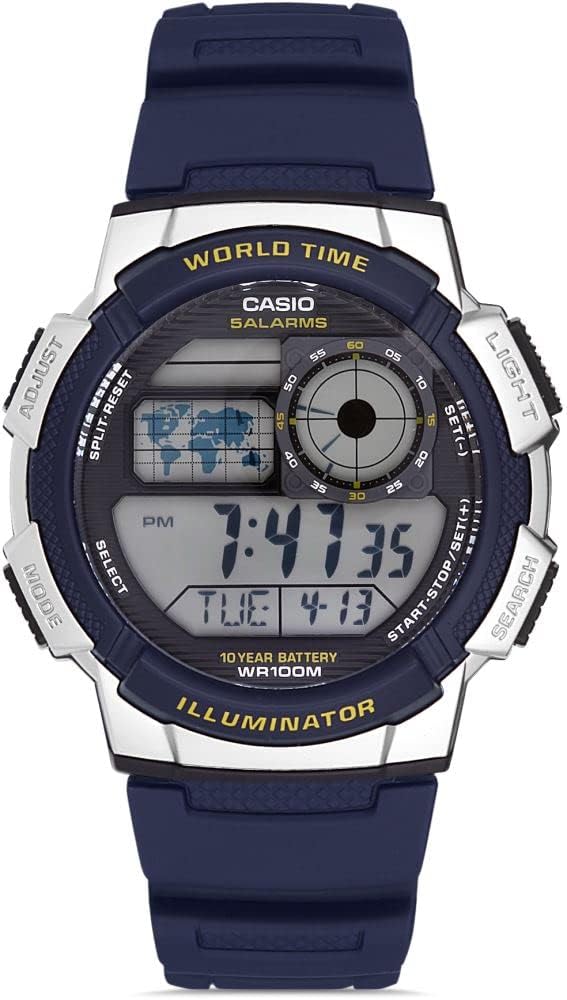 AE-1000W-2AVDF Casio Youth Digital Grey Dial Men's Watch.
