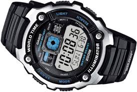 AE-2000W-1AVDF Casio Illuminator Black Strap Quartz Digital Men's Watch. fashionable