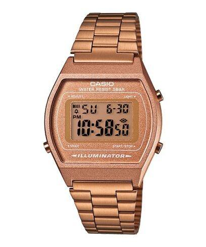B640WC-5ADF Casio Vintage Rose Gold Dial & Band Resin Case digital Women's Watch.