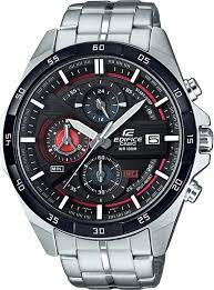 EFR-556DB-1AVUDF Casio Black Dial Stainless Steel Analog Chronograph Men's Watch.