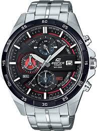 EFR-556DB-1AVUDF Casio Black Dial Stainless Steel Analog Chronograph Men's Watch. fashionable