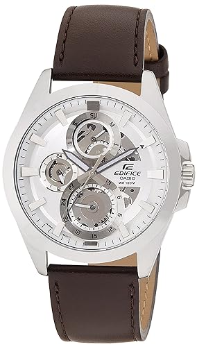 ESK-300L-7AVUDF Casio Edifice Multi Function Analog White Dial Quartz Men's Watch. fashionable