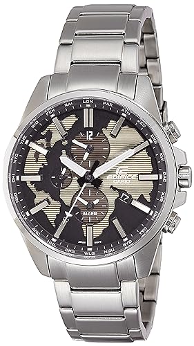 ETD-300D-5AVUDF Casio Edifice Analog Brown Dial Stainless Steel Men's Watch. fashionable