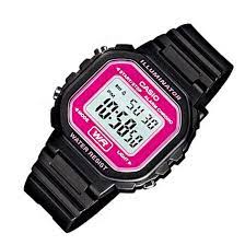 LA-20WH-4ADF Casio Illuminator Ladies Fashion Resin Case Women's Watch. TIMECHECK