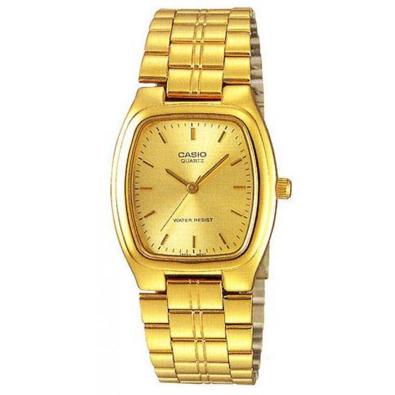 LTP-1169N-9ARDF Casio Gold Dial Stainless Steel Analog Quartz Wrist Watch for Women.