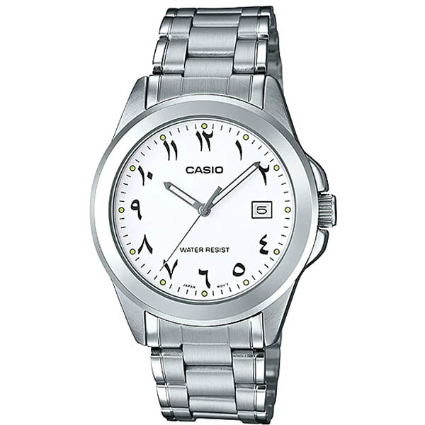 LTP-1215A-7B3DF Casio White Dial Stainless Steel Analog Quartz Women's Watch. TIMECHECK