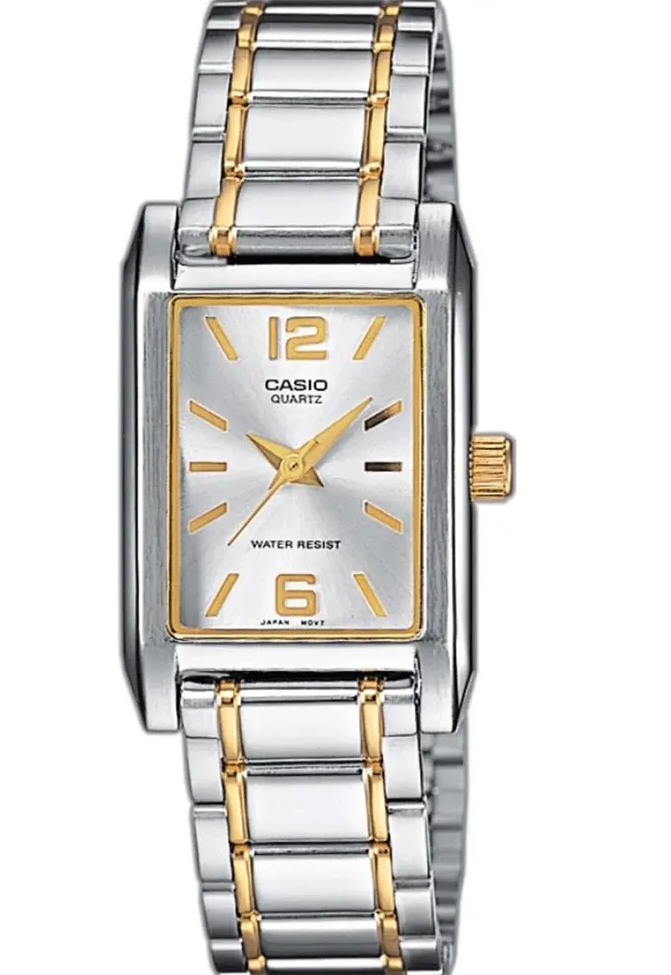 LTP-1235SG-7ADF Casio Silver Dial Stainless Steel Analog Quartz Women's Watch. TIMECHECK