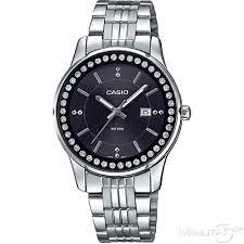 LTP-1358D-1AVDF Casio Black Dial Stainless Steel Analog Quartz Women's Watch. TIMECHECK