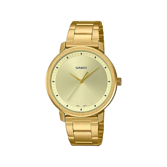 LTP-B115G-9EVDF Casio Golden Dial And Chain Analog Quartz Women's Watch. fashionable