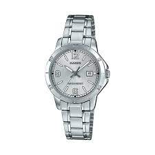 LTP-V004D-7B2UDF Casio Silver Dial Stainless Steel Analog Quartz Women's Watch. TIMECHECK