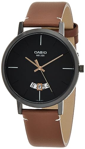 MTP-B100BL-1EVDF Casio Analog Black Dial Men's Watch. fashionable