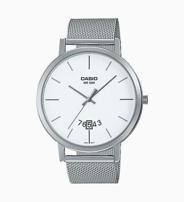 MTP-B100M-7EVDF Casio Analog White Dial Men's Watch. fashionable