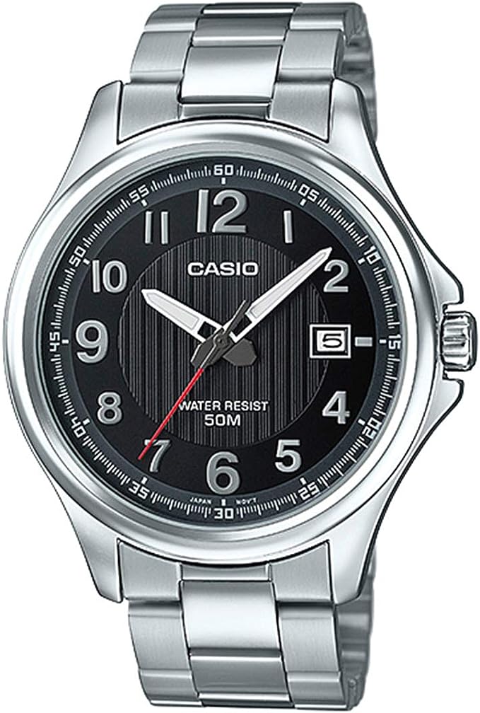 MTP-E126D-1AVDF Casio Black Dial Analog Quartz Men's Watch.