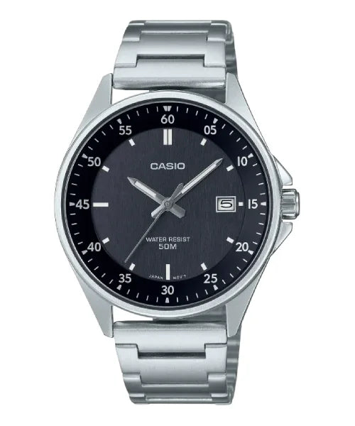 MTP-E705D-1EVDF Casio Analog Black Dial Quartz Men's Watch.