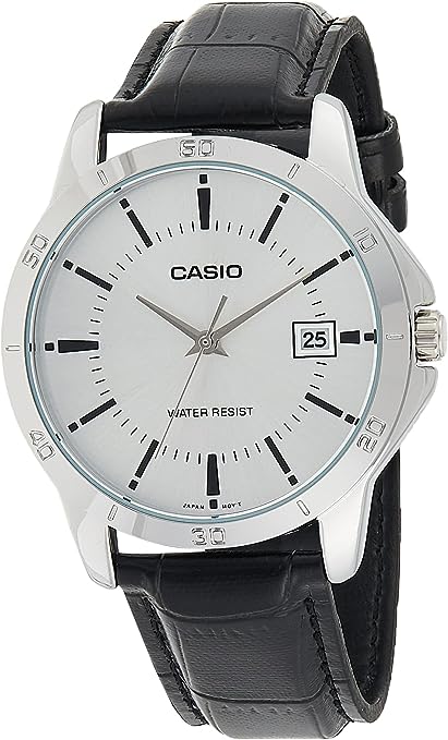 MTP-V004L-7AUDF Casio Standard Analog Date Silver Dial Quartz Men's Watch.