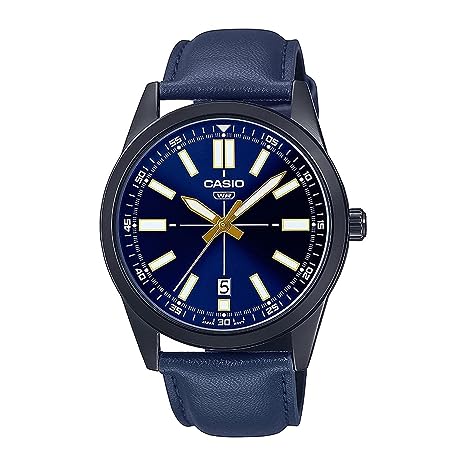 MTP-VD02BL-2EUDF Casio Analog Blue Dial Quartz Men's Watch. fashionable