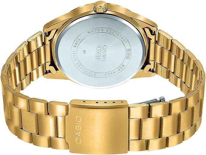 MTP-VD02G-1EUDF Casio Black Dial Stainless Steel Analog Quartz