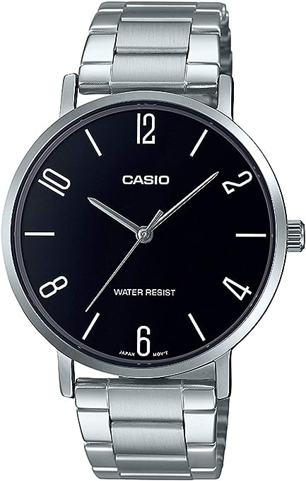 MTP-VT01D-1B2UDF Casio Men Analog Black Dial Quartz Watch.