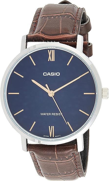 MTP-VT01L-2BUDF  Casio Japan Quartz Movement  Men's Watch. fashionable