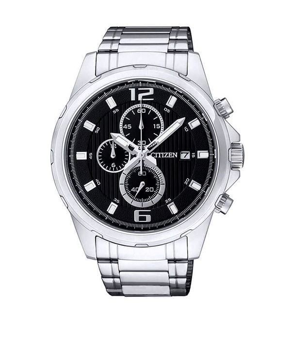 AN3550-55E Citizen Chronograph Watch for Men - Analog Stainless Steel Band. fashionable