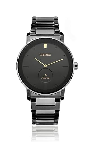 BE9187-53E Citizen Black Dial Black Colored Strap Analogue Men's Watch. fashionable