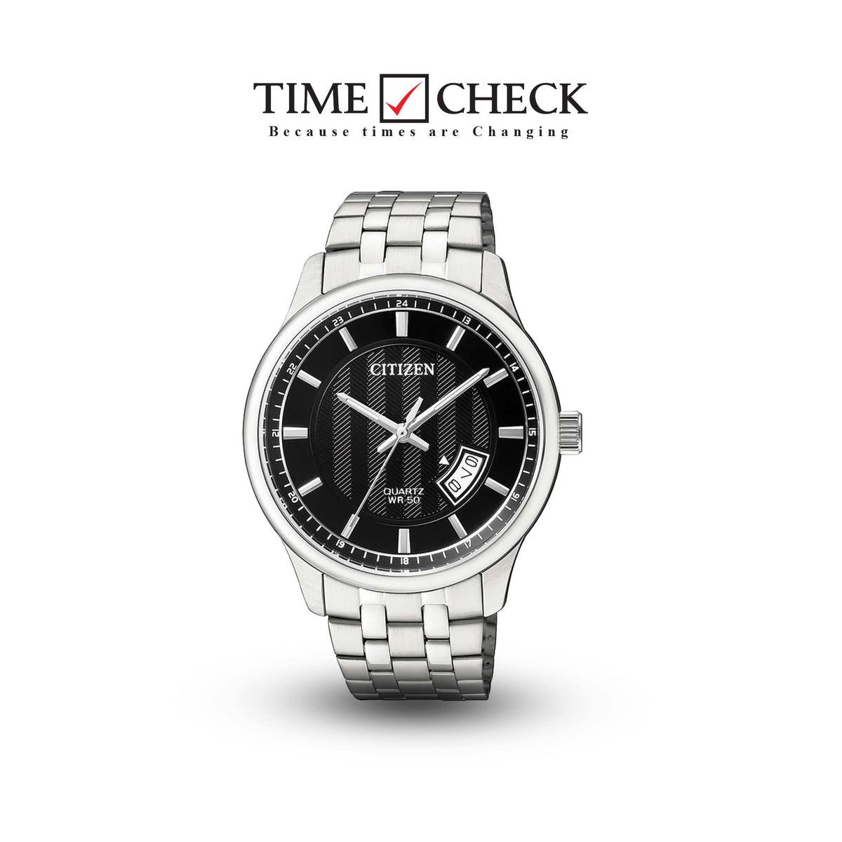 BI1050-81E Citizen Silver Dial Silver Stainless Steel Band Analog Quartz Men's Watch. fashionable