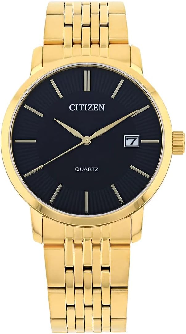 DZ0042-55E  Citizen Golden Chain in Black Dial Men’s Watch. fashionable