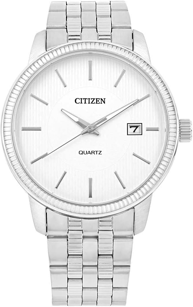 DZ0050-57A Citizen Stainless Steel Silver Dial 41mm Analog Quartz Men’s Watch. TIMECHECK