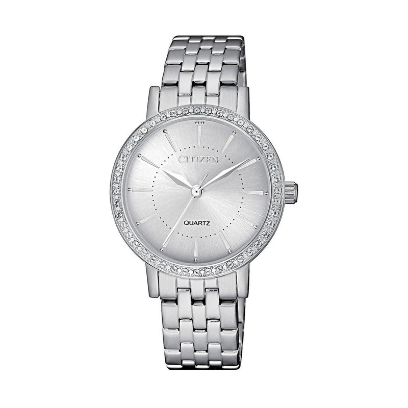 EL3040-80A CITIZEN Analogue White Dial Women's Watch. fashionable