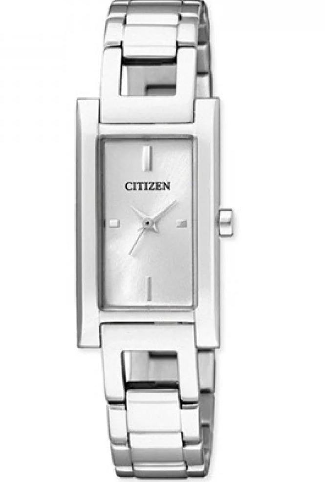 EX0340-52A Citizen Silver Dial Silver Stainless Steel Analog Quartz Women's Watch.
