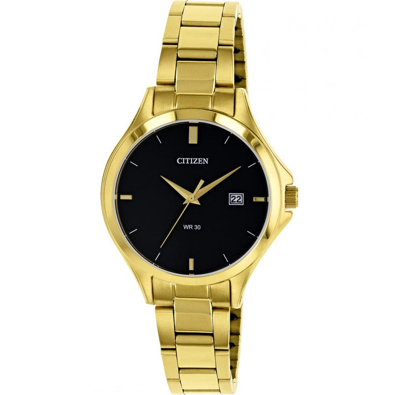 HZ0002-51E Citizen with Stainless Steel Strap,Black dial Women's Quartz Watch. fashionable