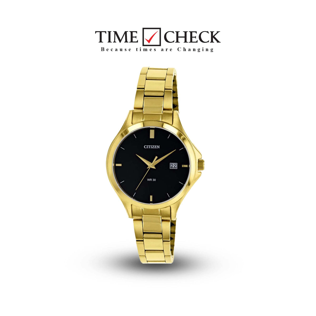 HZ0002-51E Citizen with Stainless Steel Strap,Black dial Women's Quartz Watch. fashionable