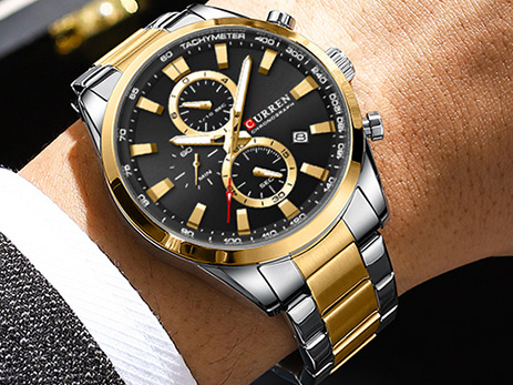 M-8445-Curren-Stylish-Roman-BLACK