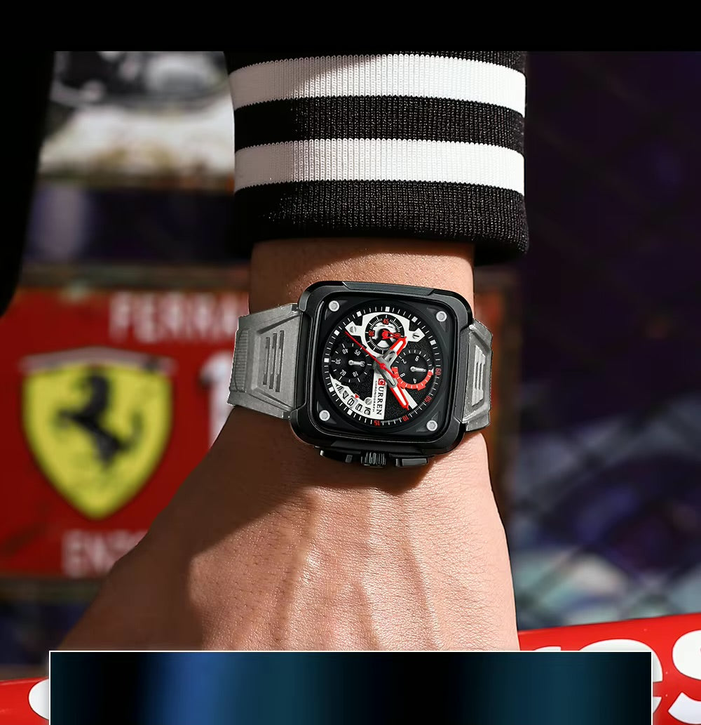 M-8461-Curren-black-Dial-gray-Silicone-Strap