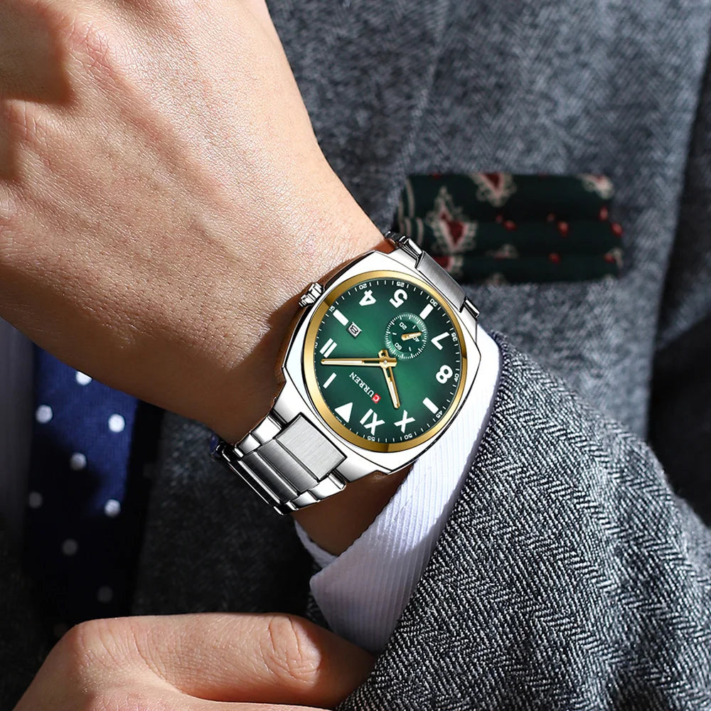 M-8472-curren-Green-Dial
