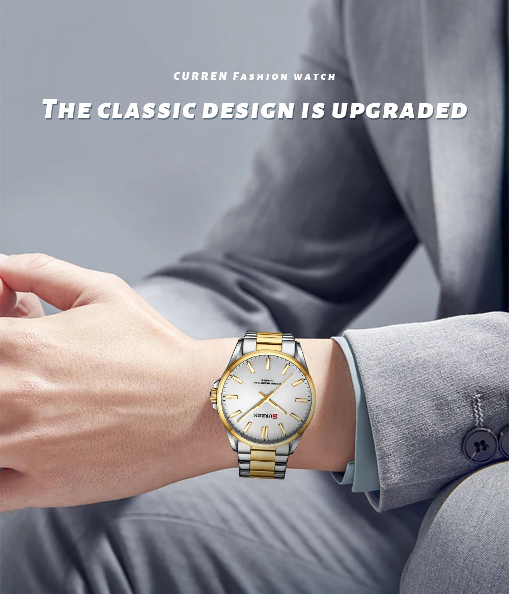 M:9090G-Curren-White-Dial
