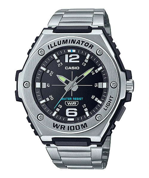 MWA-100HD-1AVDF Casio Black Dial  Quartz Digital Stainless Steel Men's Watch.