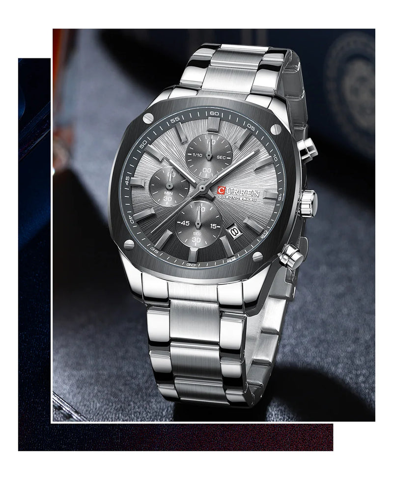 Buy Curren M-8490 Grey dial Chronograph Watch in Pakistan