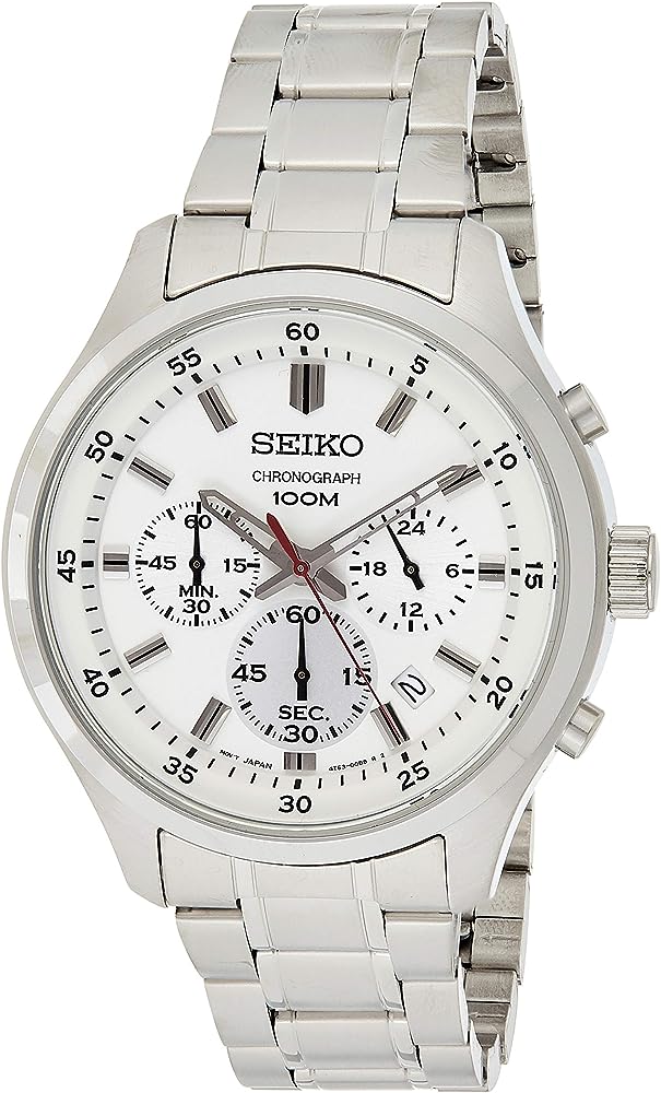SKS583P1 Seiko Chronograph White Dial Men's Watch