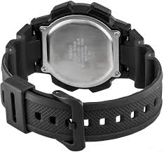 AE-1000W-1BVDF Casio Black Rubber Strap Sporty Digital Quartz Men's Watch. - Timecheck