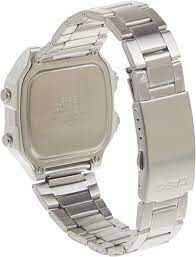 AE-1200WHD-1AVDF Casio Silver Stainless-Steel with Digital Men's Quartz Watch. - Timecheck
